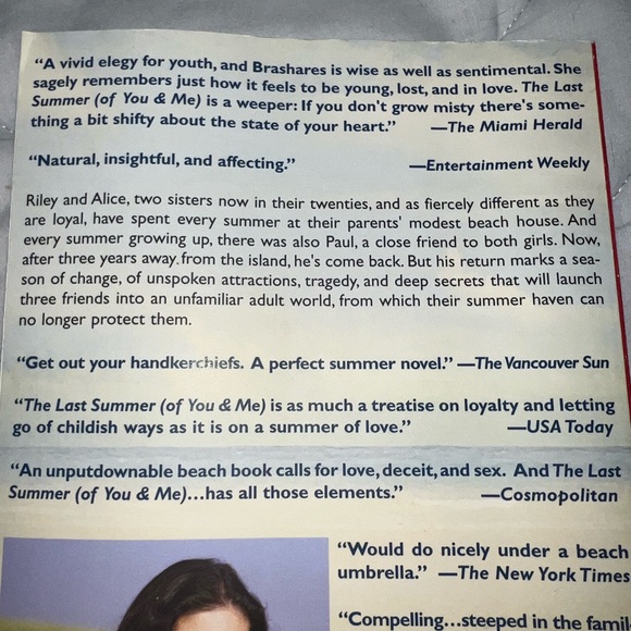 Ann Brashares The Last Summer (of You and Me) - Picture 3 of 4
